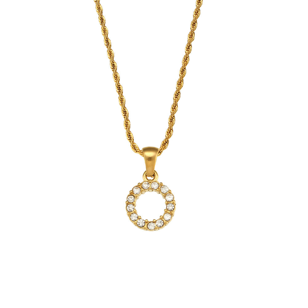 Cristal Letter Necklace