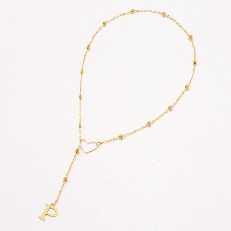 Heart Letter necklace