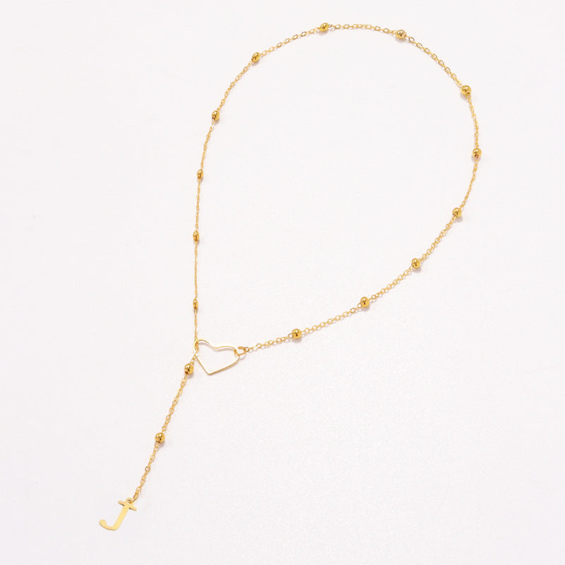 Heart Letter necklace