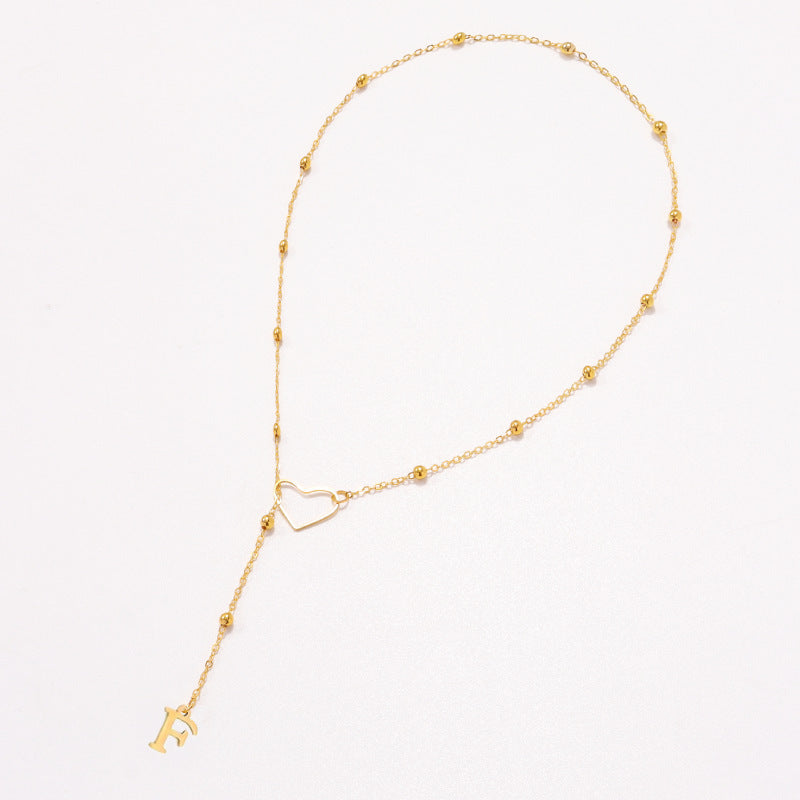 Heart Letter necklace