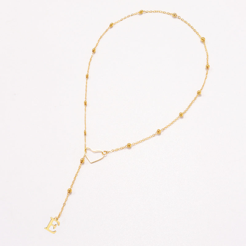 Heart Letter necklace