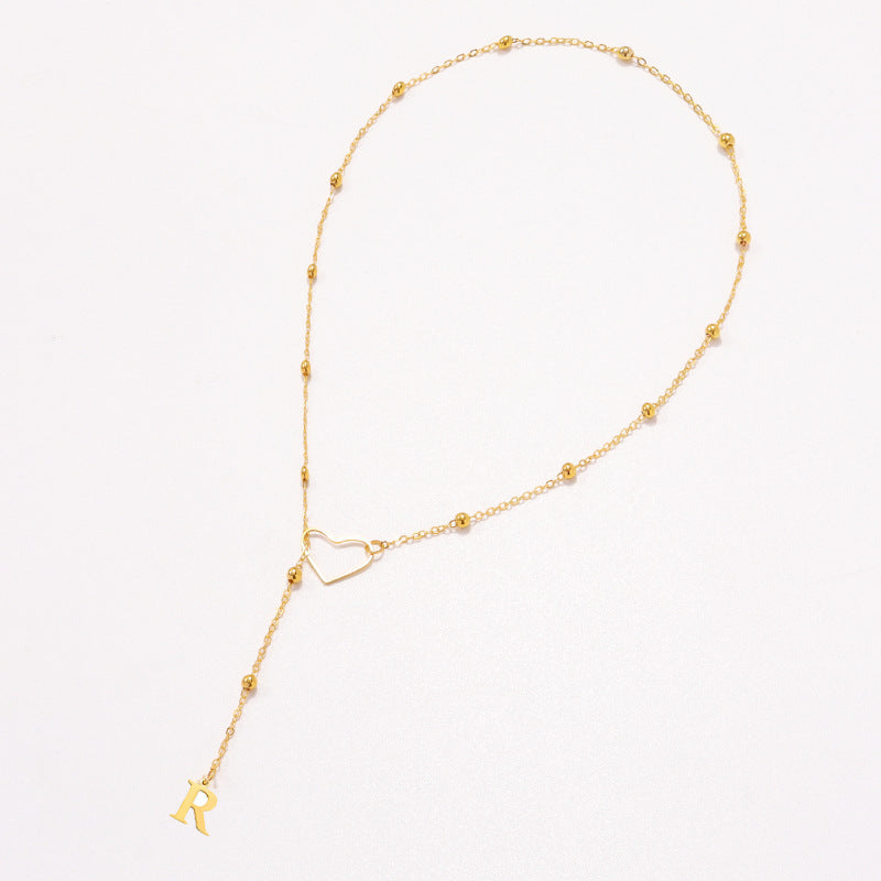 Heart Letter necklace