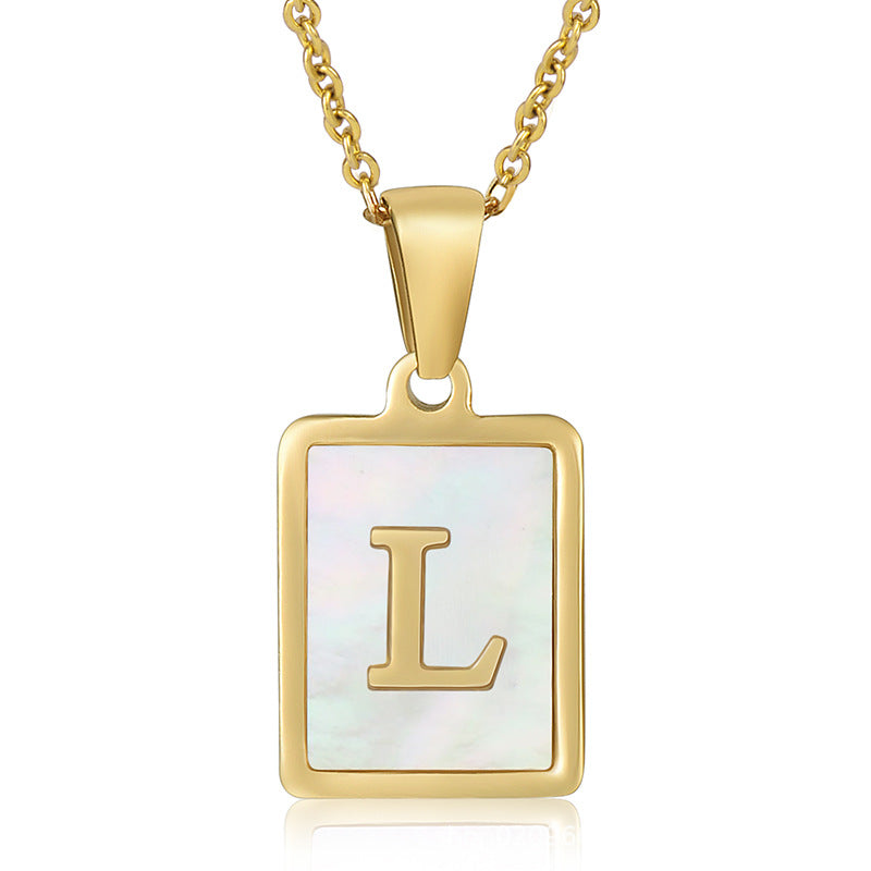 Sea Shell Letter Necklace
