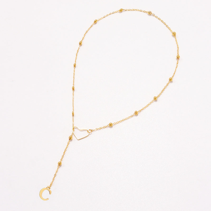 Heart Letter necklace