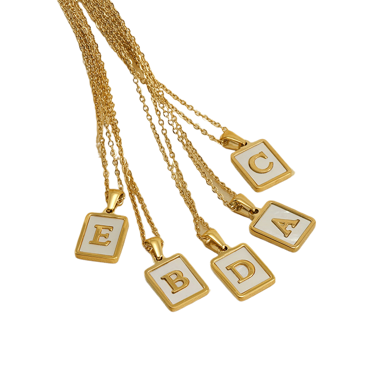 Sea Shell Letter Necklace
