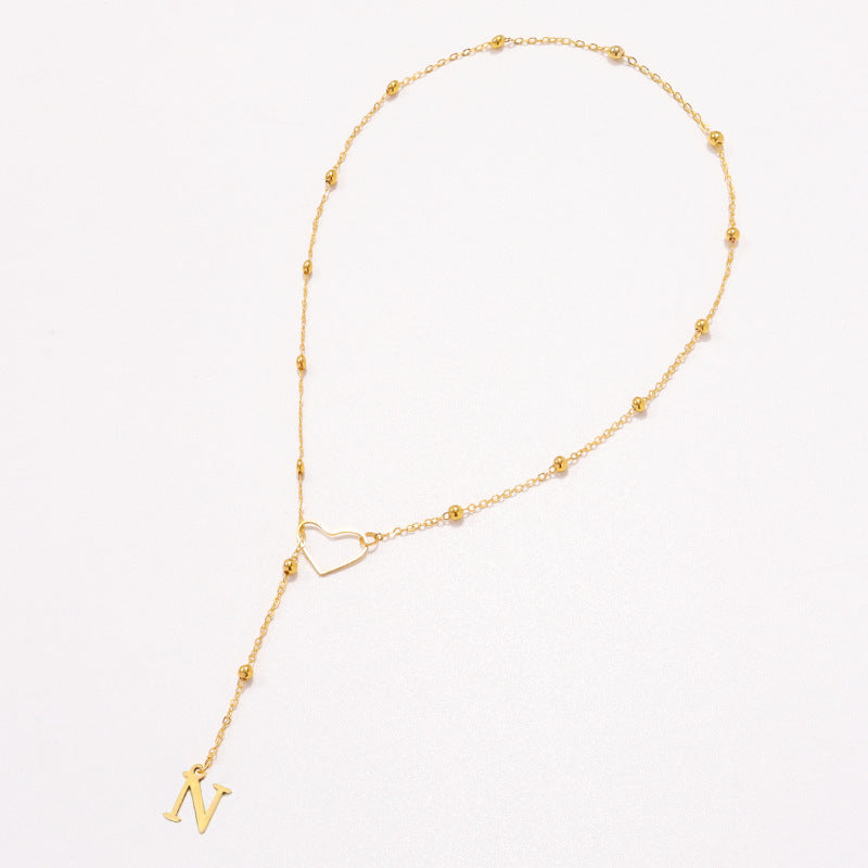 Heart Letter necklace