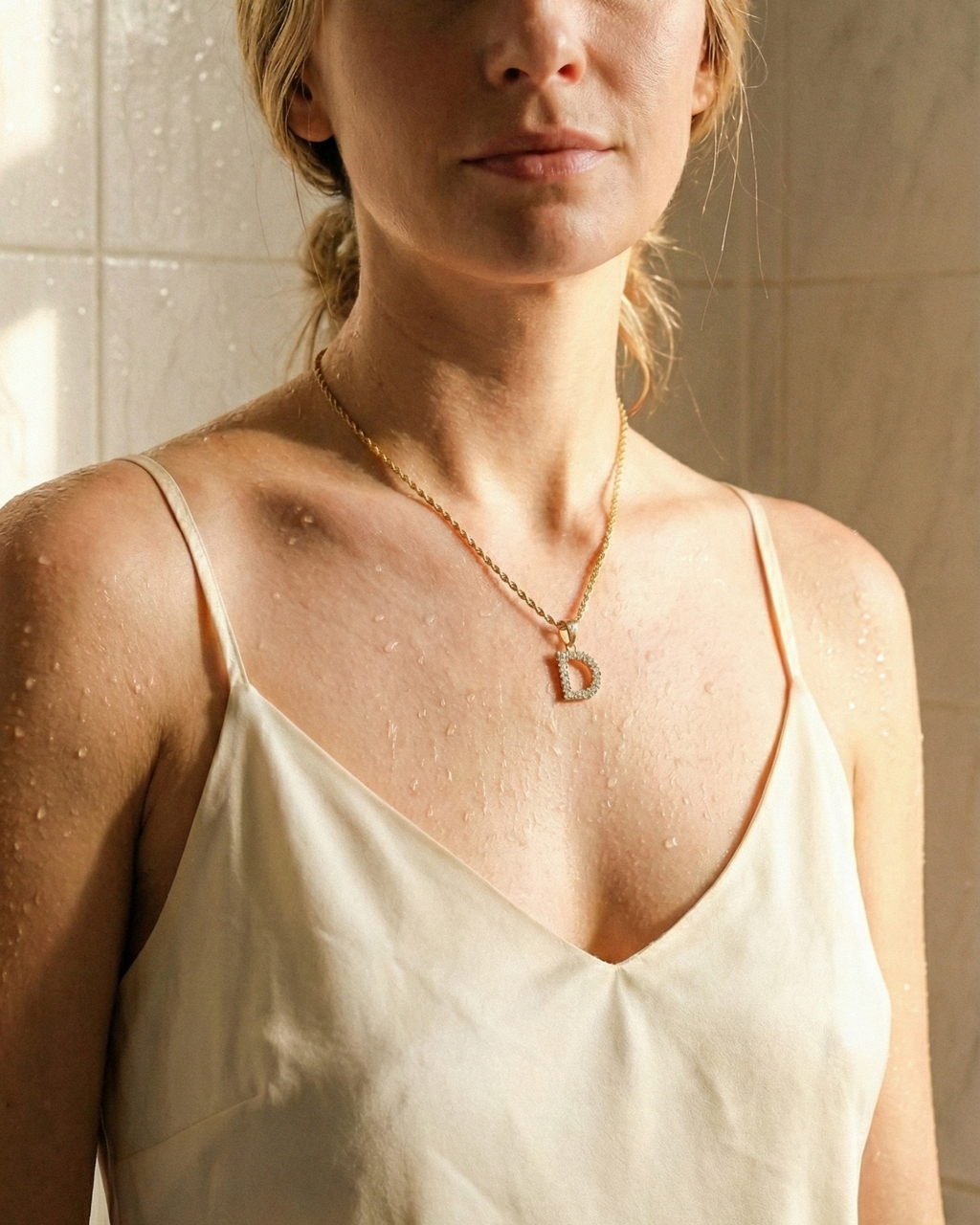 Cristal Letter Necklace