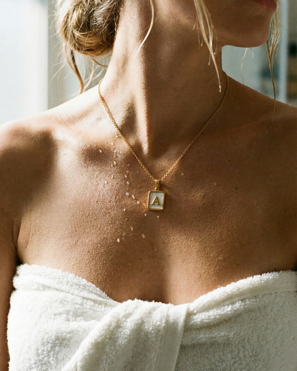 Sea Shell Letter Necklace