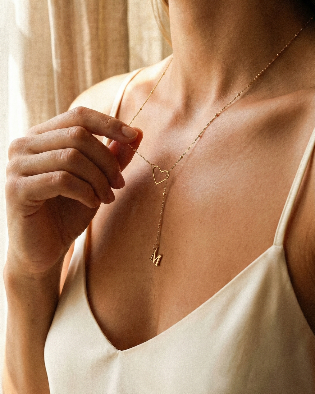 Heart Letter necklace