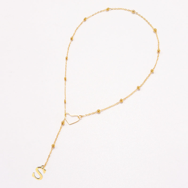 Heart Letter necklace